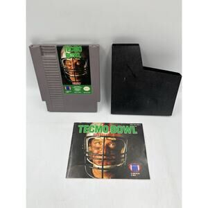 Nintendo NES Tecmo Bowl Game with Manual & Sleeve